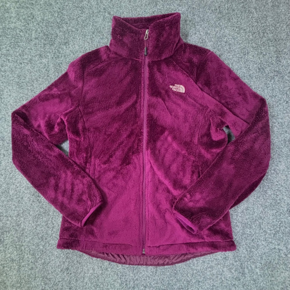The North Face Womens Osito 2 Fleece Jacket Full Zip Purple Medium M High Pile